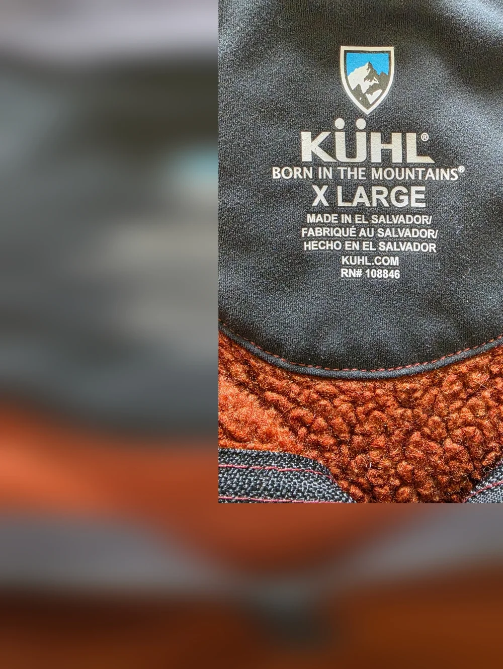 Kuhl Men's Zip-Neck Sweater in Rust Brown
